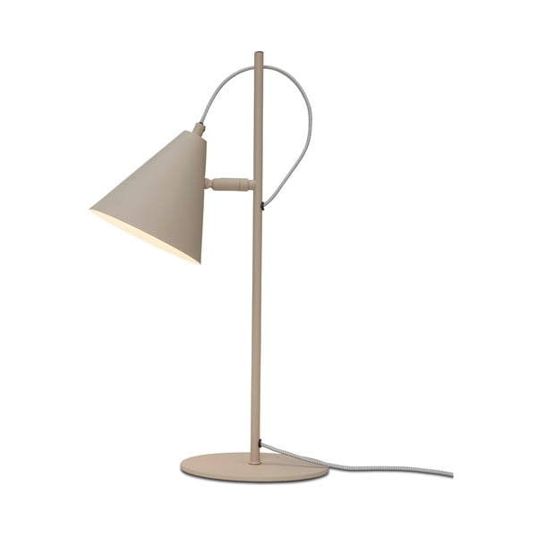 Bēša galda lampa ar metāla abažūru (augstums 50,5 cm) Lisbon – it's about RoMi