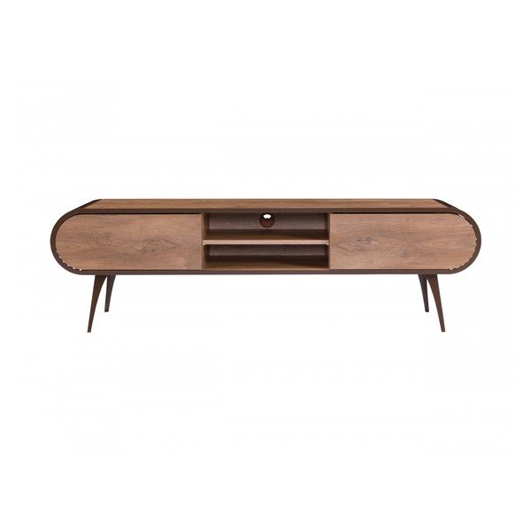 Dabīga toņa TV galdiņš ar ozolkoka imitāciju 180x52x40 cm Billie – Bobochic Paris