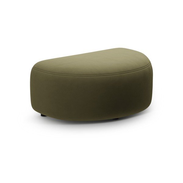 Zaļš samta kāju soliņš Kate – Micadoni 