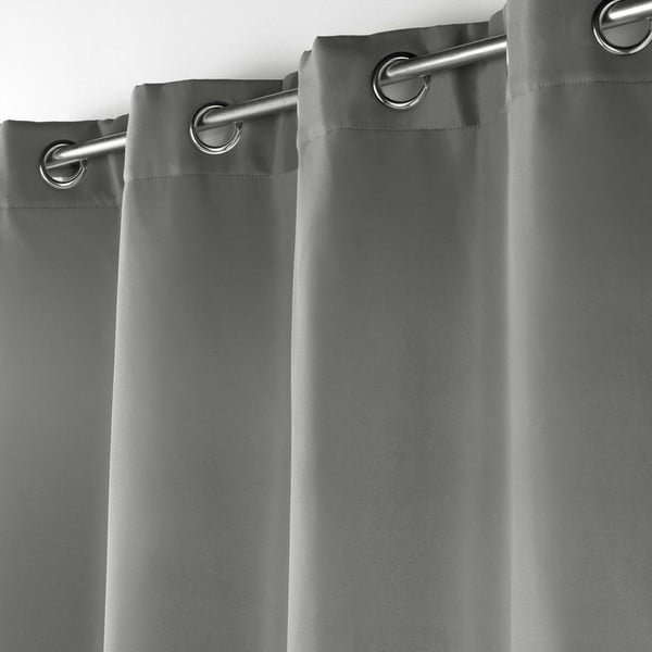Pelēks mikrošķiedras siltumizolējošs aizkars 135x260 cm Micropolar – douceur d'intérieur-image-1
