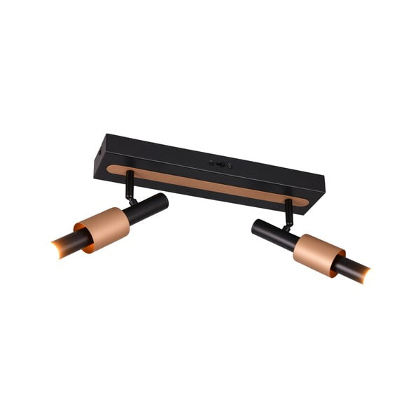 Melna/bronzas krāsas LED prožektora tipa lampa 20,5x42 cm Ikaris – Trio Select-image-1