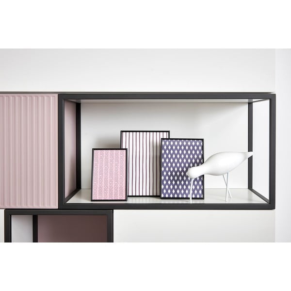 Melns metāla stāvošs/piekarināms foto rāmis 11x16 cm Sweet Memory – Zilverstad-image-1