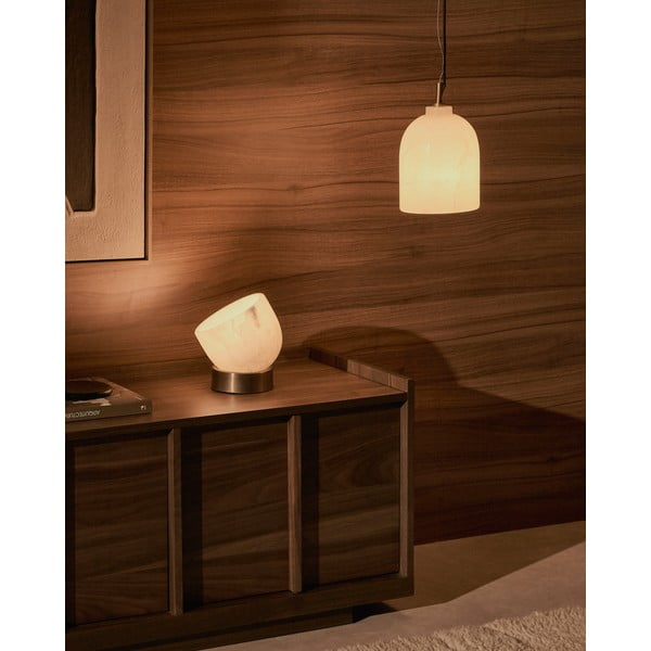 Ziloņkaula krāsas piekaramā lampa ø 15 cm Shenli – Kave Home-image-2