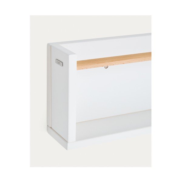 Balts dižskābarža masīvkoka bērnu plauktiņš 64 cm Shantal – Kave Home-image-2