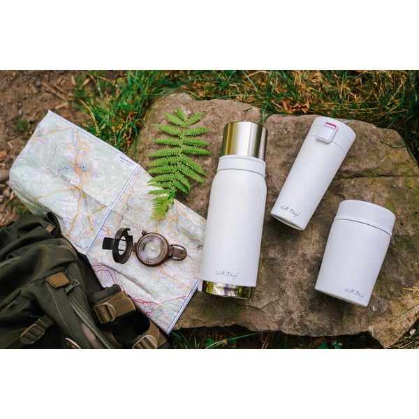 Balta ceļojumu termo krūze Vialli Design Fuori, 400 ml-image-1