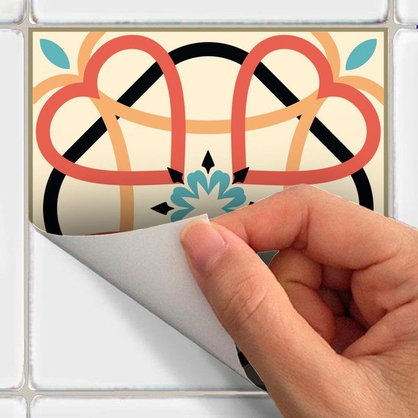 60 sienu uzlīmju komplekts Ambiance Azulejos Arianito, 15 x 15 cm-image-1