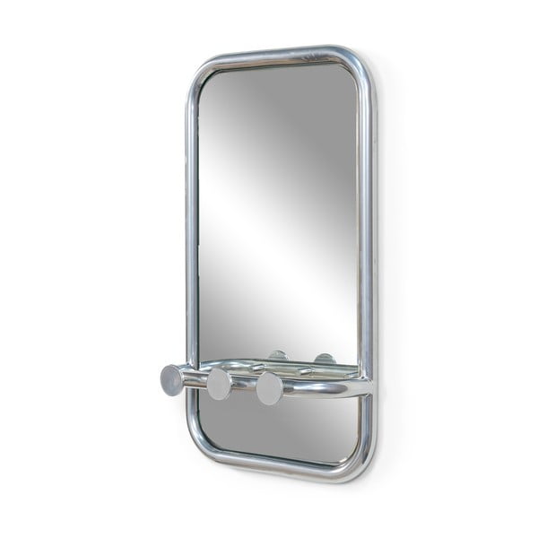 Sudraba krāsas metāla sienas pakaramais 35x60x11 cm Retro – Spinder Design-image-2