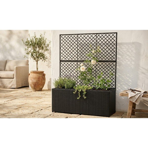 Melns dārza puķu pods Bonami Essentials Wall-image-1
