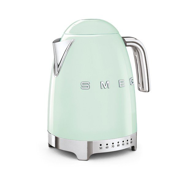 Gaiši zaļa nerūsējošā tērauda elektriskā tējkanna 1,7 l Retro Style – SMEG-image-4