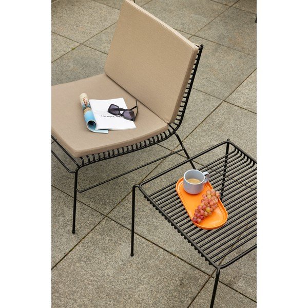 Melns metāla dārza atpūtas krēsls String – Hübsch-image-1