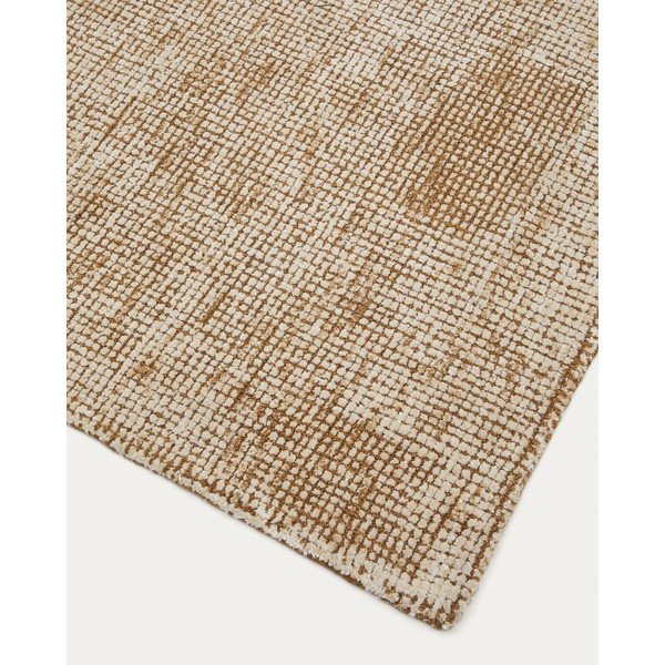 Bēšs ar rokām darināts paklājs no vilnas maisījuma 160x230 cm Susi – Kave Home-image-3