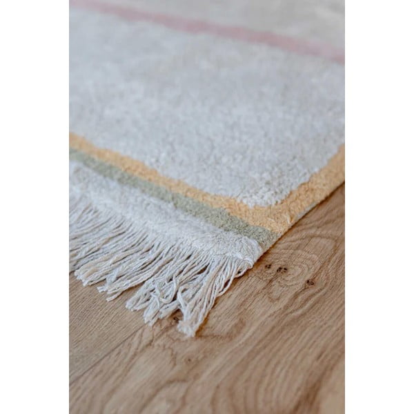 Rozā/krēmkrāsas mazgājams/ar rokām darināts kokvilnas paklājs 200x300 cm Lanes Vintage Nude – Lorena Canals-image-3