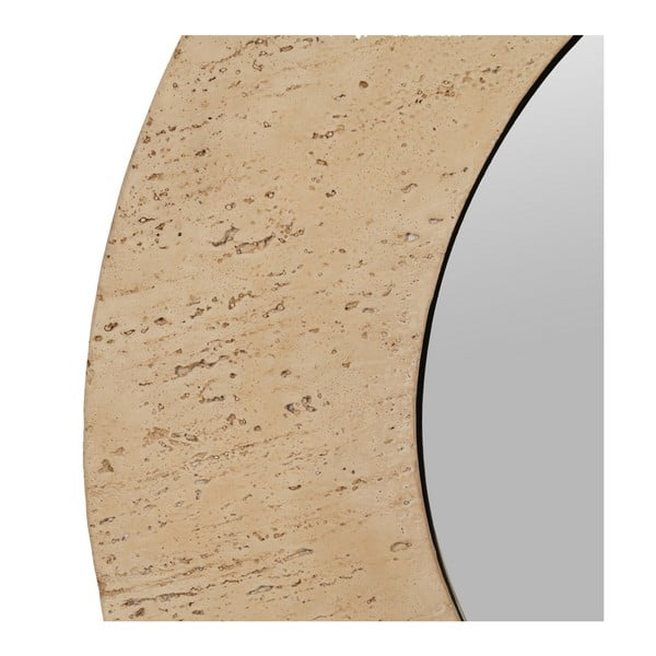 Sienas spogulis ar akmens rāmi 80x80 cm Piedra – Ixia-image-4