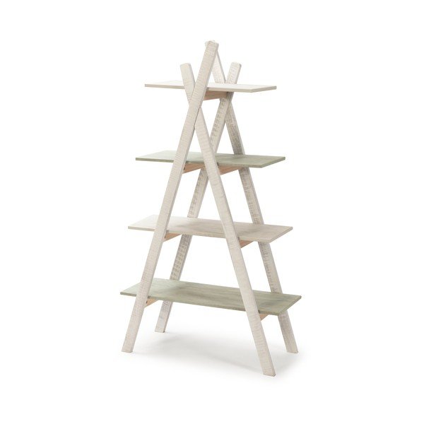 Balts bērnu grāmatplaukts ar priedes koka konstrukciju Marckeric Perlé-image-2