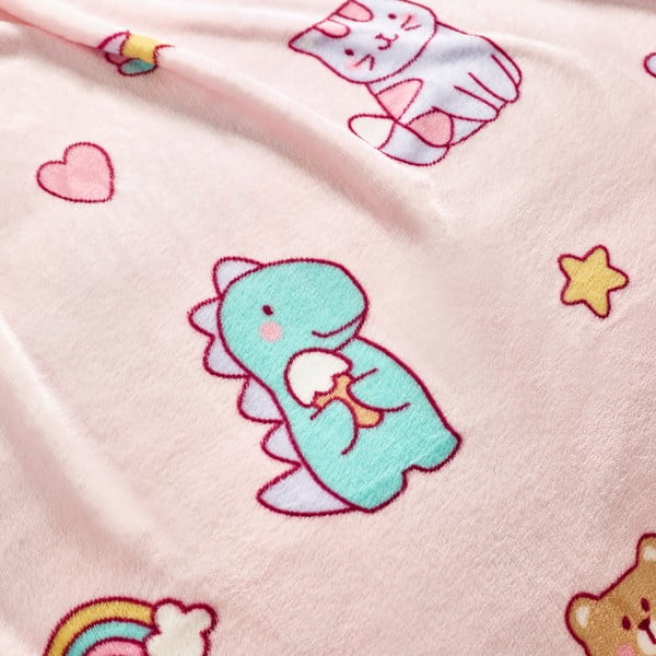 Rozā flīsa bērnu sega 130x170 cm Forever Together – Catherine Lansfield-image-3