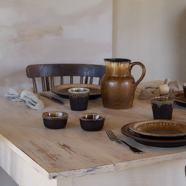 Brūns akmensmasas sviesta trauks Poterie – Casafina-image-1