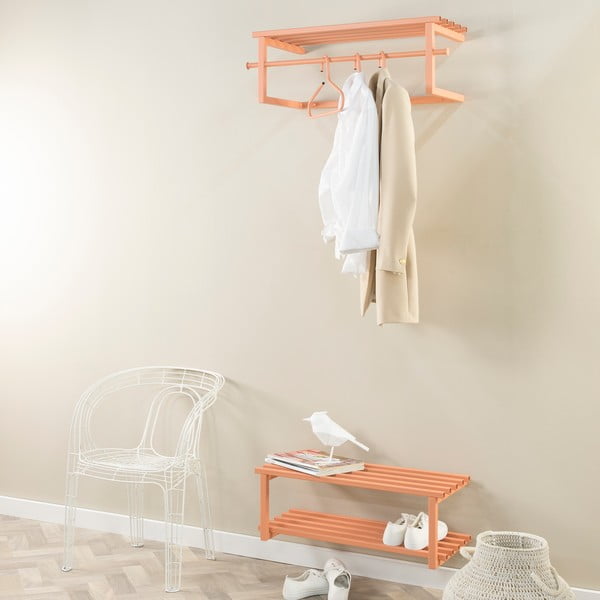 Lašrozā metāla piekarināms apavu plaukts 71x26x34 cm Marco – Spinder Design-image-2