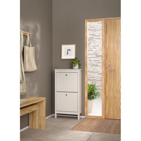 Pelēkbēšs atverams apavu plaukts Madrid – Tvilum-image-3