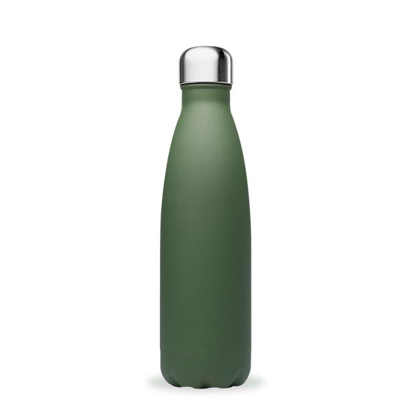 Zaļa nerūsējošā tērauda ceļojumu pudele 500 ml Granite – Qwetch-image-1