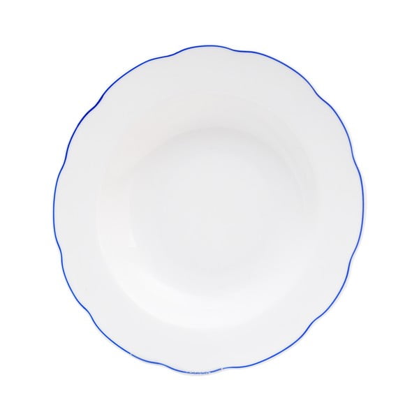 Balts porcelāna dziļais šķīvis Orion Blue Line, ⌀ 21 cm