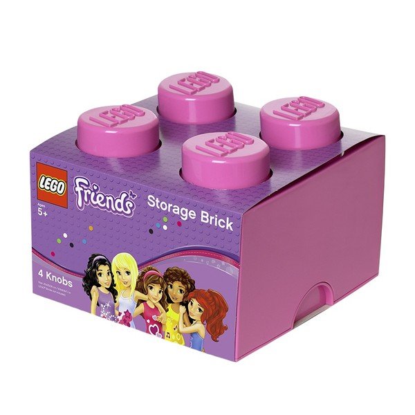 Rozā uzglabāšanas kastes kvadrātveida LEGO® Friends-image-2