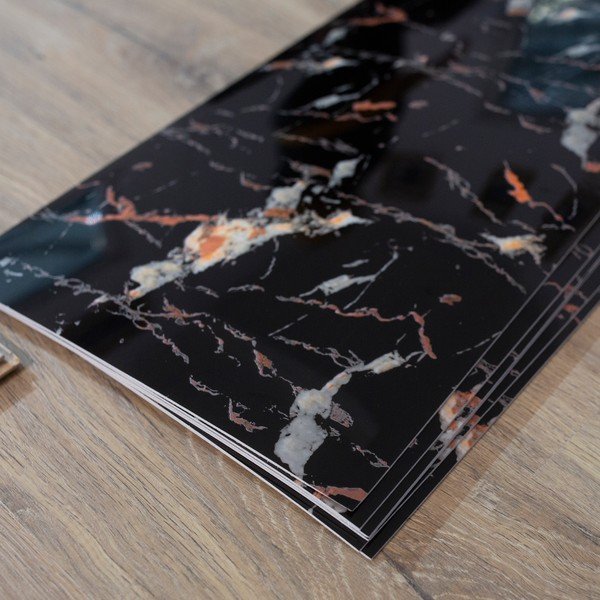 Sienas pašlīmējoši paneļi (6 gab.) 60x30 cm Black Gold – SP TREND-image-1