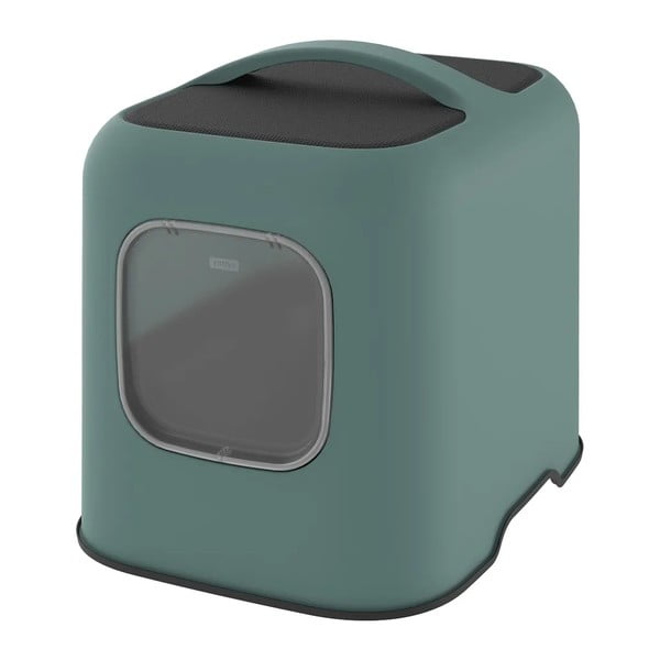 Zaļš kaķu tualetes un lāpstiņas komplekts Biala – Rotho-image-1