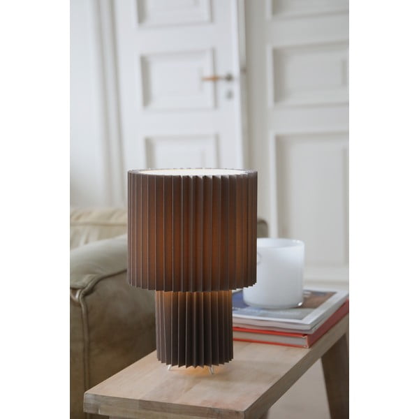 Pelēka galda lampa ar auduma abažūru (augstums 32 cm) Catis – Markslöjd-image-1