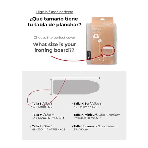 Gludināmā dēļa pārvalks 141x48 cm K-Surf – Rolser-image-3