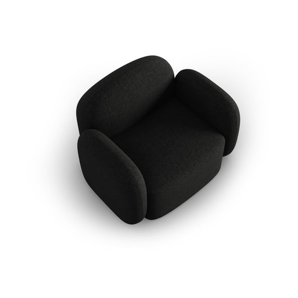 Melns atpūtas krēsls Blair – Micadoni Home-image-3