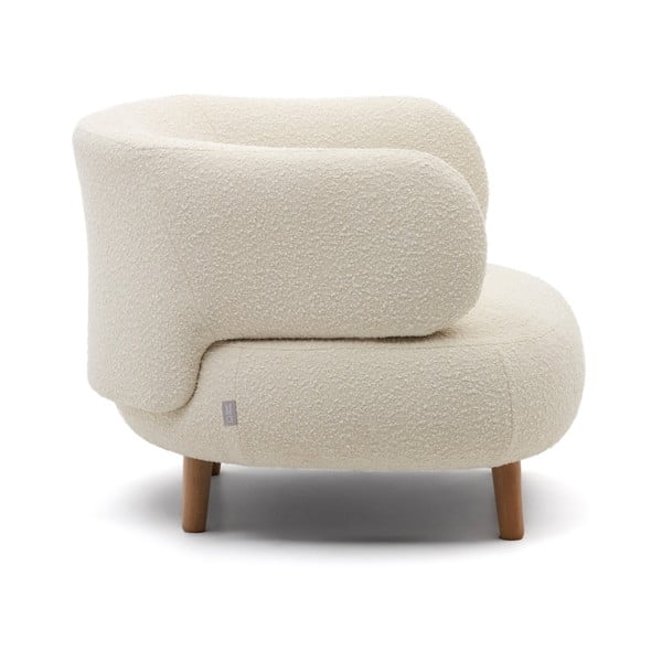 Krēmkrāsas atpūtas krēsls Luisa – Kave Home-image-2