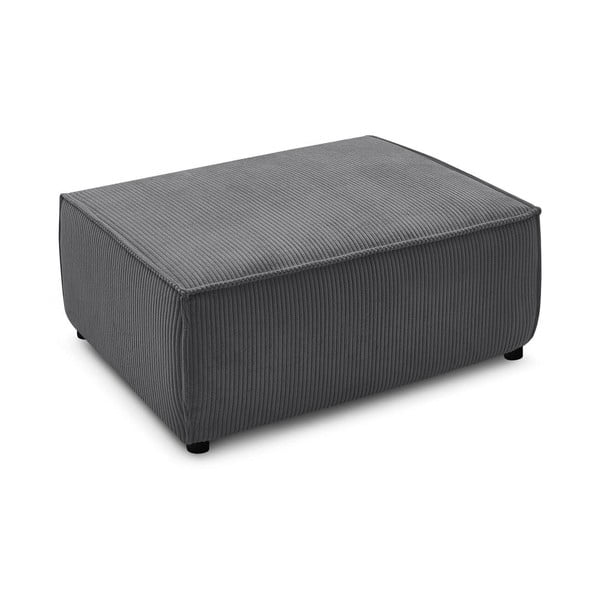 Tumši pelēks velveta pufs Nihad – Bobochic Paris-image-3