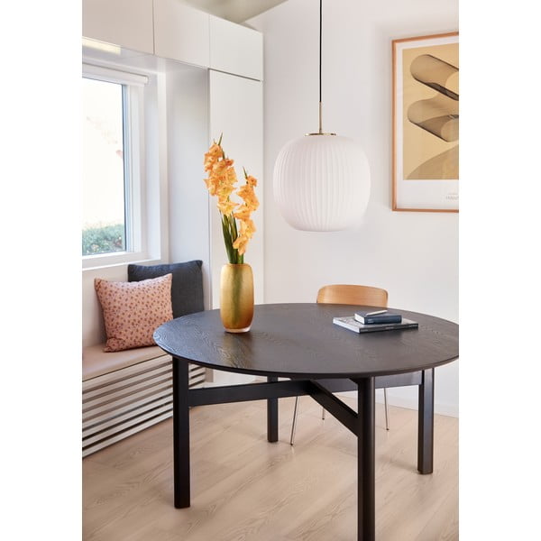 Balta piekaramā lampa ar stikla abažūru ø 40 cm Serene – Hübsch-image-2