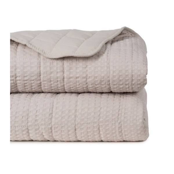 Bēšs stepēts gultas pārklājs 240x260 cm – Ixia