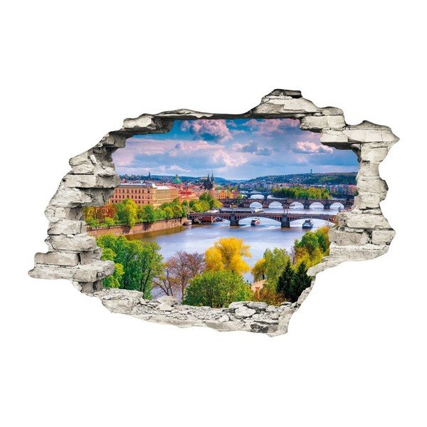 3D sienas uzlīme Ambiance Prague Spring, 90 x 60 cm-image-2