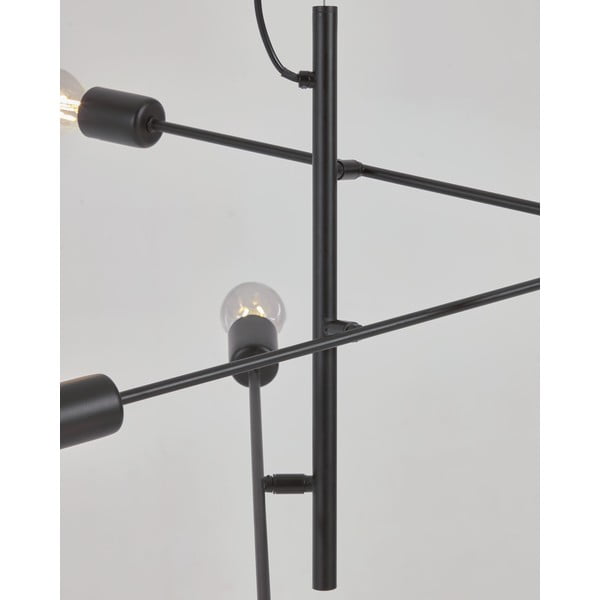 Melna piekaramā lampa ø 55 cm Spica – Kave Home-image-4