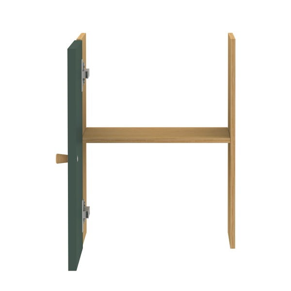 Tumši zaļa moduļu plauktu sistēma ar durvīm 33x43,5 cm Z Cube – Tenzo-image-4