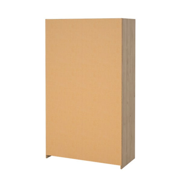 Balts/bēšs drēbju skapis ar ozolkoka imitāciju 105x180 cm Kit – Tvilum-image-1