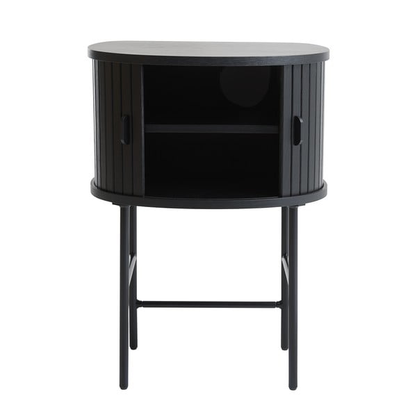 Melns naktsskapītis Nola – Unique Furniture-image-1