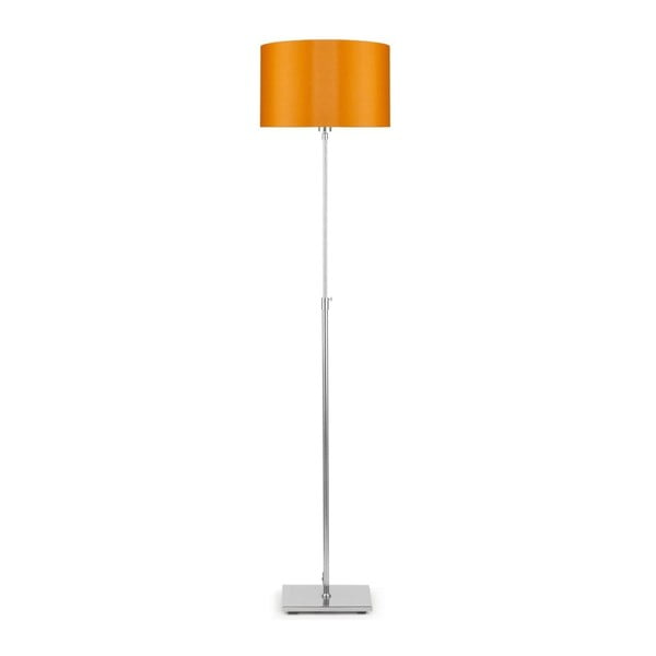 Pelēka brīvi stāvoša lampa ar oranžu abažūru Citylights Bonna
