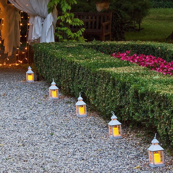 Liels balts dekoratīvs LED lukturis, piemērots izmantošanai ārpus telpām Tomasucci Lante-image-4