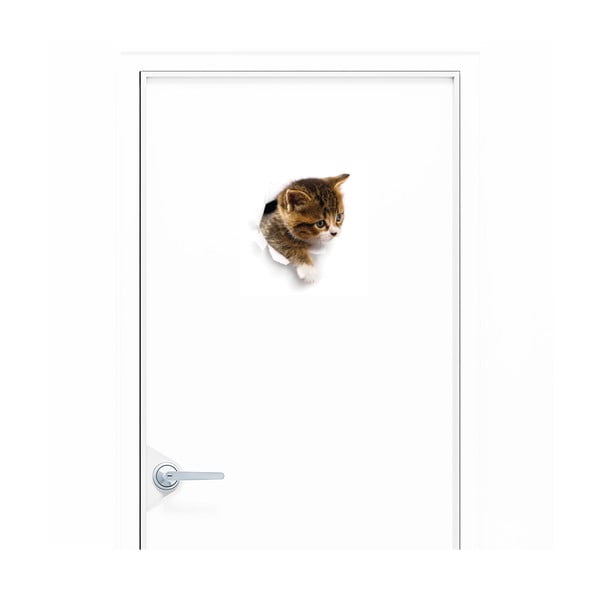 Sienas uzlīme Ambiance Hiding Cat-image-1