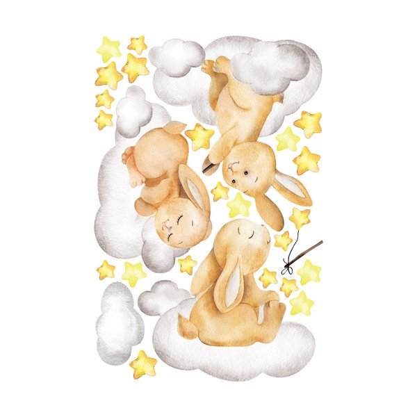 Bērnu sienas uzlīmes Ambiance Rabbits Magic-image-2
