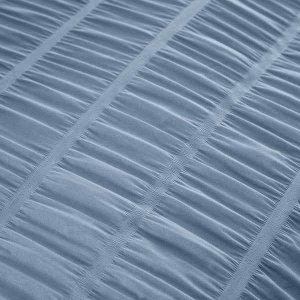 Zila vienguļamā gultas veļa no krepa auduma 135x200 cm Seersucker – Catherine Lansfield-image-4