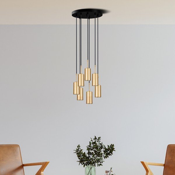 Piekarama lampa zelta krāsā Squid Lighting Geo, augstums 120 cm-image-2