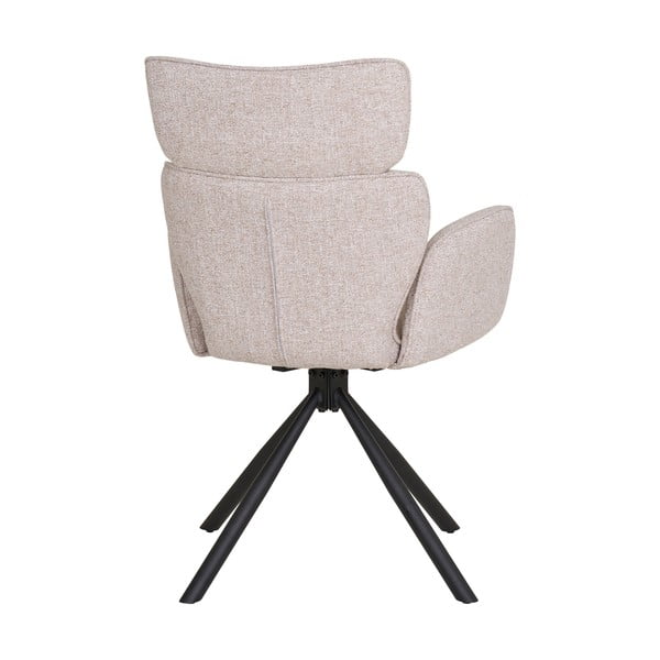 Bēši polsterēti ēdamistabas krēsli ar roku balstiem (2 gab.) Cordoba – House Nordic-image-4