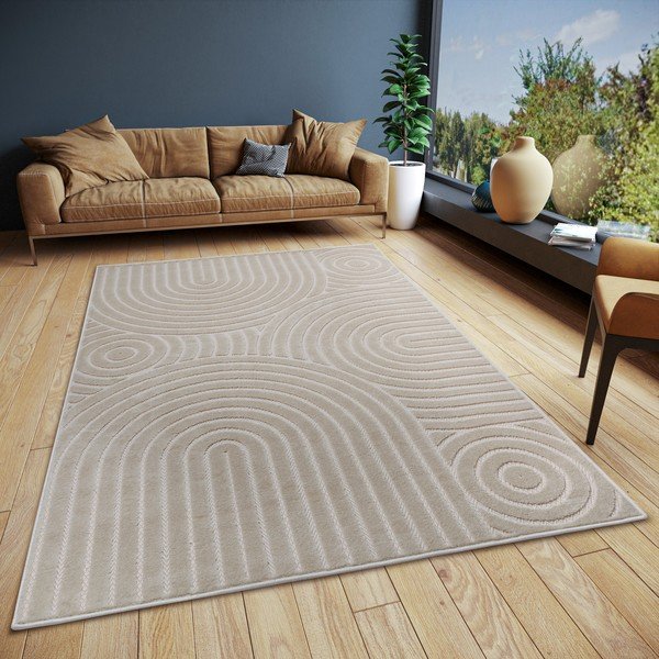 Krēmkrāsas paklājs 57x90 cm Iconic Wave – Hanse Home-image-1