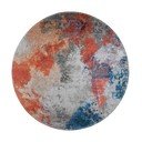 Zils/oranžs mazgājams apaļš paklājs ø 80 cm – Vitaus