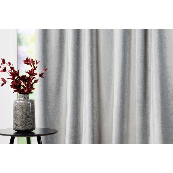 Pelēks samta aizkars 140x260 cm Roma – Mendola Fabrics-image-3