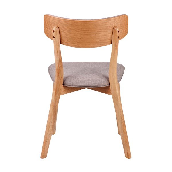 2 gaiši pelēku ēdamistabas krēslu komplekts sømcasa Anais-image-1